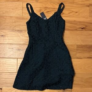 Hollister Dark Green Lace Dress
